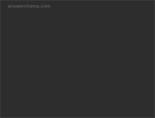 Tablet Screenshot of answerchamp.com